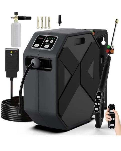 DECOKTOOL Wall Mounted Pressure Washer with 100ft hose