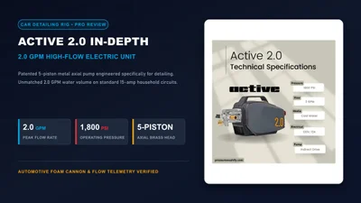 Active 2.0 Pressure Washer Review: The Detailer's 2.0 GPM Rig