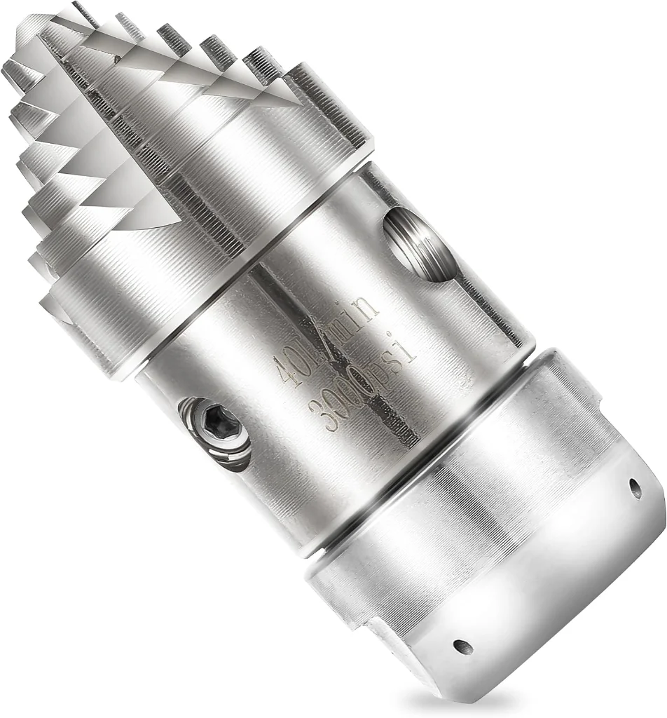 Tool Daily Sewer Jetter Rotating Nozzle Stainless Steel 4000 PSI