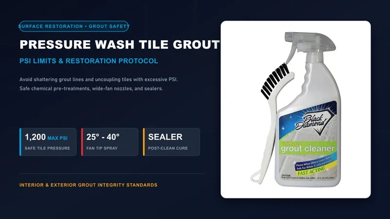 Can You Pressure Wash Tile Grout PSI Limits and Restoration Guide