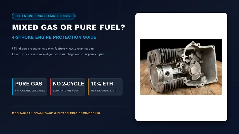 Does a Pressure Washer Take Mixed Gas 4-Stroke Engine Fuel Guide