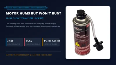 Electric Pressure Washer Motor Hums But Won't Run — 4 Mechanical Fixes