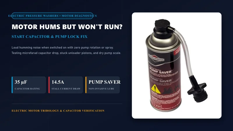 Electric Pressure Washer Motor Hums But Won't Run Troubleshooting and Mechanical Fixes