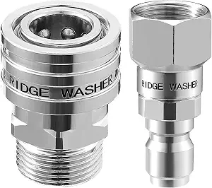 Ridge Washer M22-14mm to 3/8 Inch Stainless Steel Anti Twist Swivel Joint