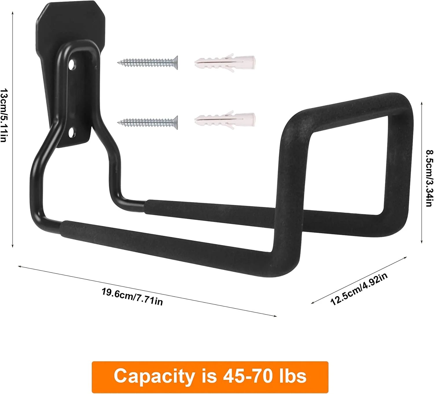 Heavy Duty Wall Mount Hose Hanger for Pressure Washer Hoses
