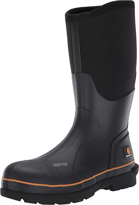 Carhartt Men's 15" Waterproof Rubber Pull-on Nano Safety Toe Cmv1451 Knee High Boot